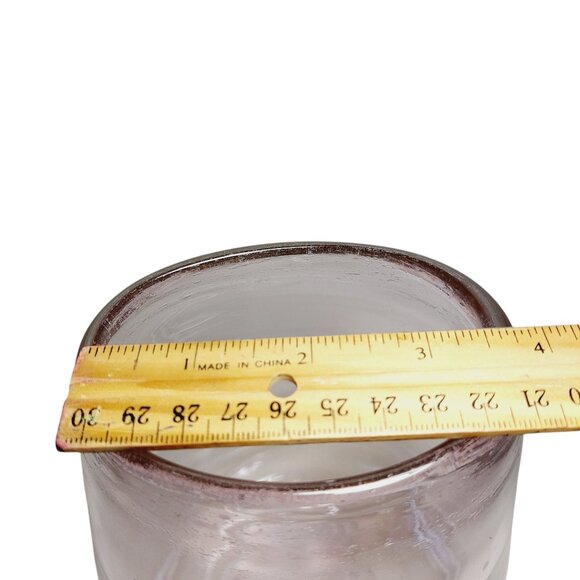 Vintage Light Pink Glass Vase Candleholder 7.5" Tall Flowers or Candles - Picture 7 of 7